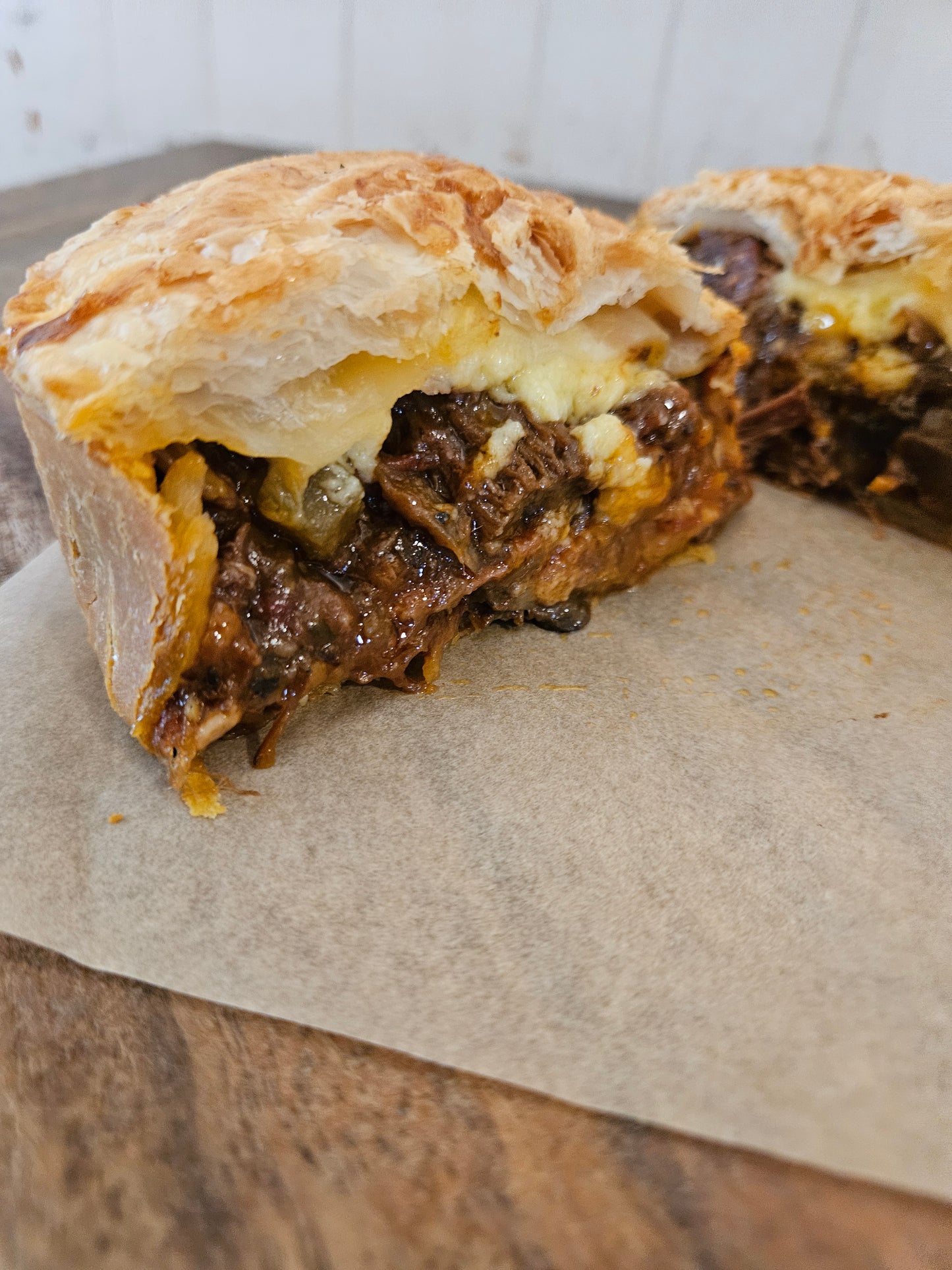 Beef Brisket with Aged Cheddar