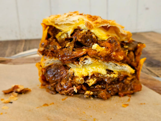 Beef Brisket with Aged Cheddar